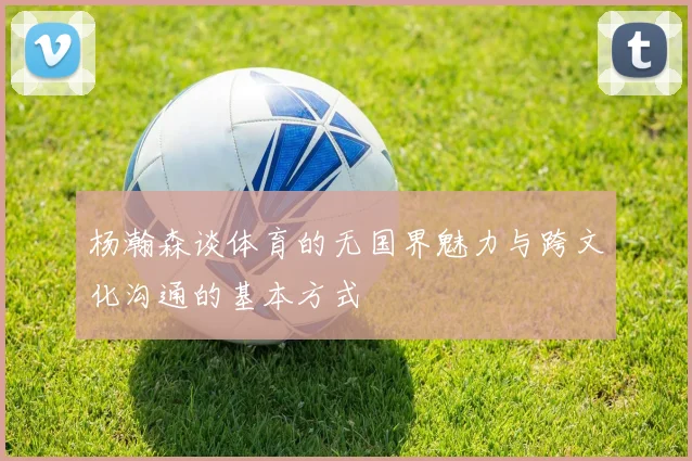 杨瀚森谈体育的无国界魅力与跨文化沟通的基本方式